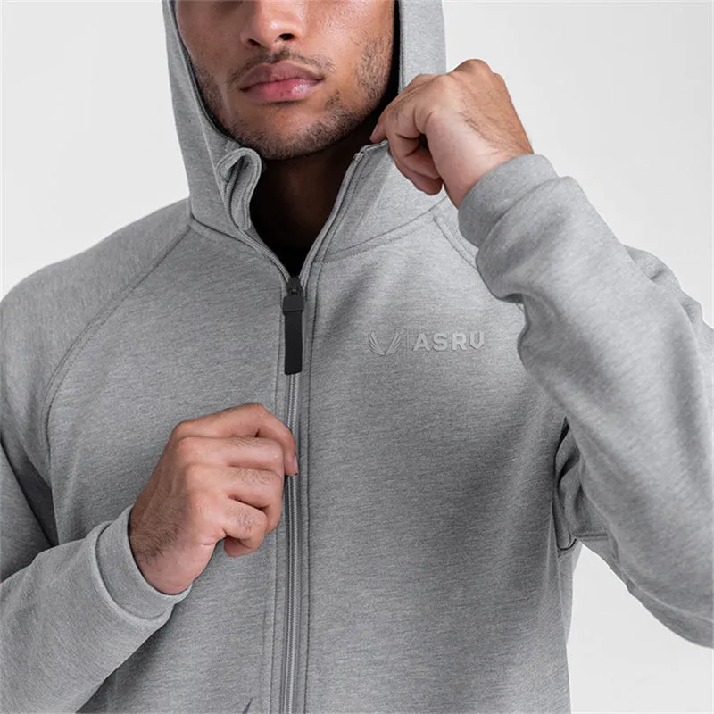 Men's Fitness Sport Zippered Hoodies