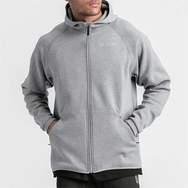 Men's Fitness Sport Zippered Hoodies