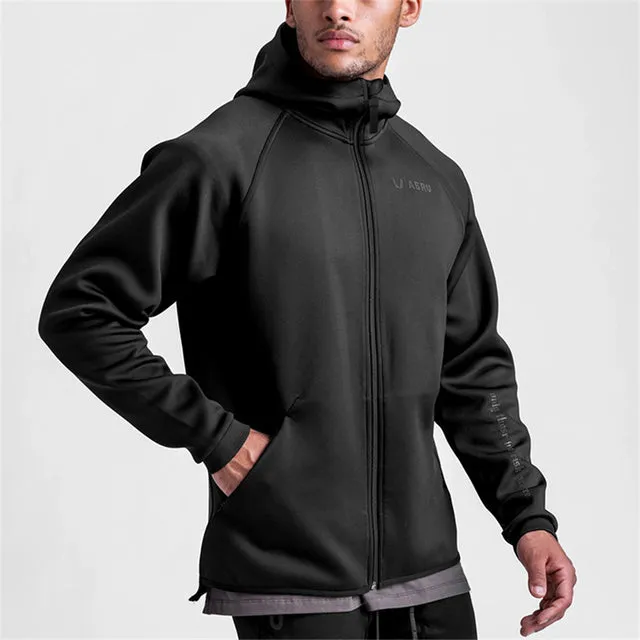 Men's Fitness Sport Zippered Hoodies