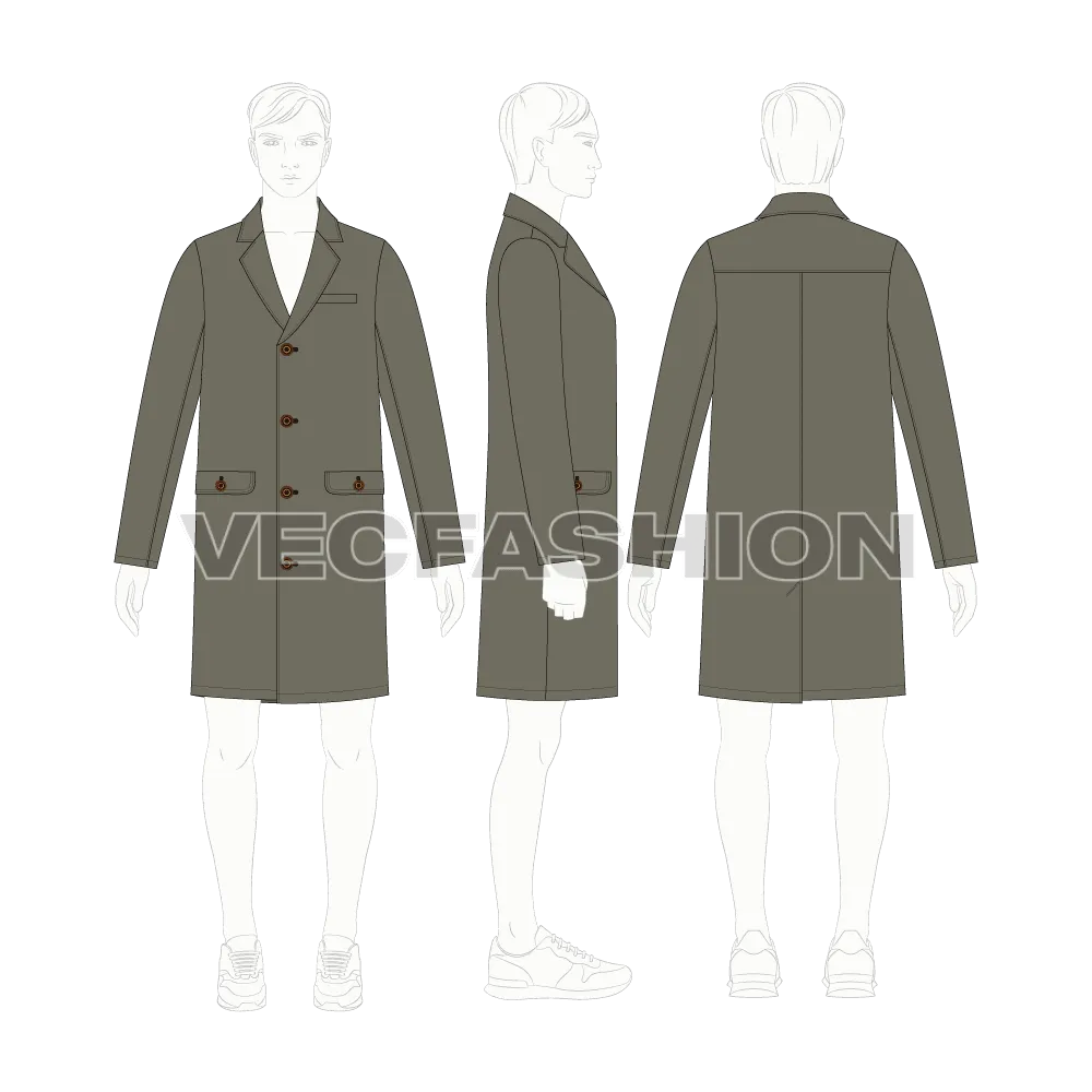 Mens Woolen Coat