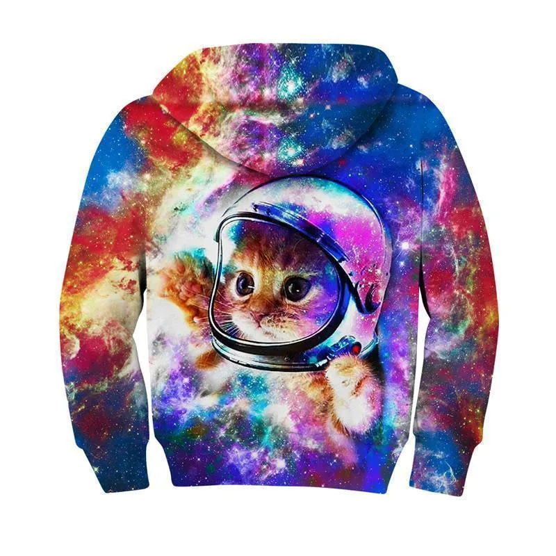 Meow 3D Kids Hoodies UNISEX