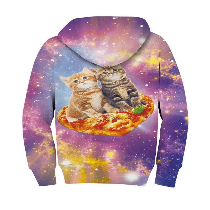 Meow 3D Kids Hoodies UNISEX