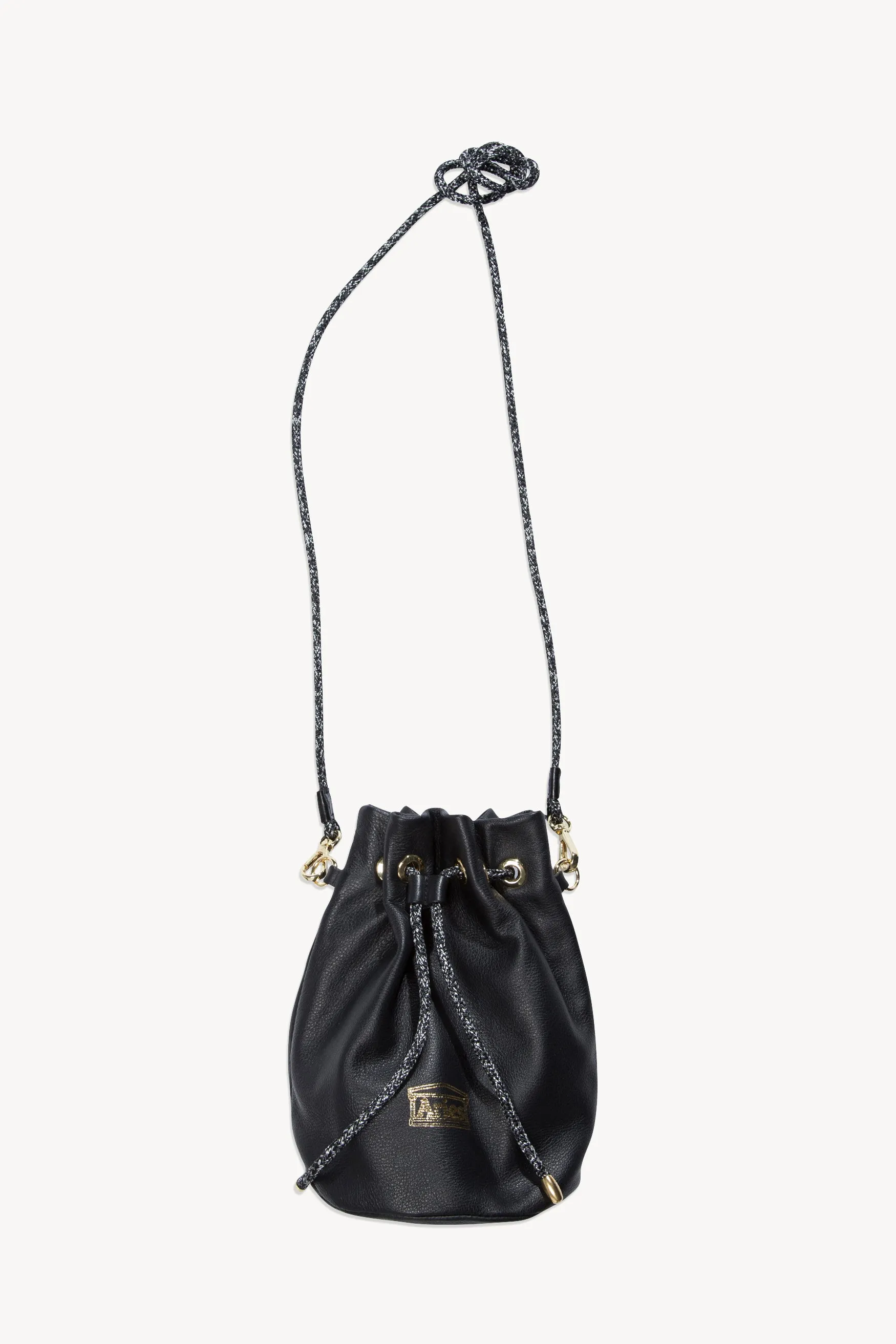 Mini Drawstring Leather Bag