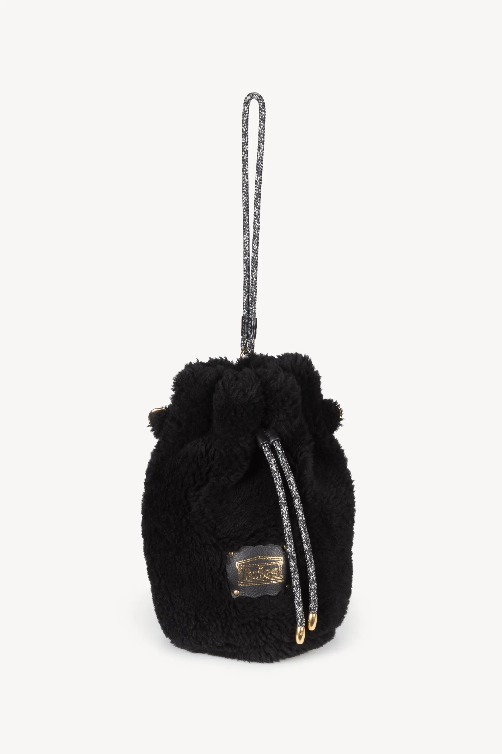 Mini Drawstring Sheepskin Bag