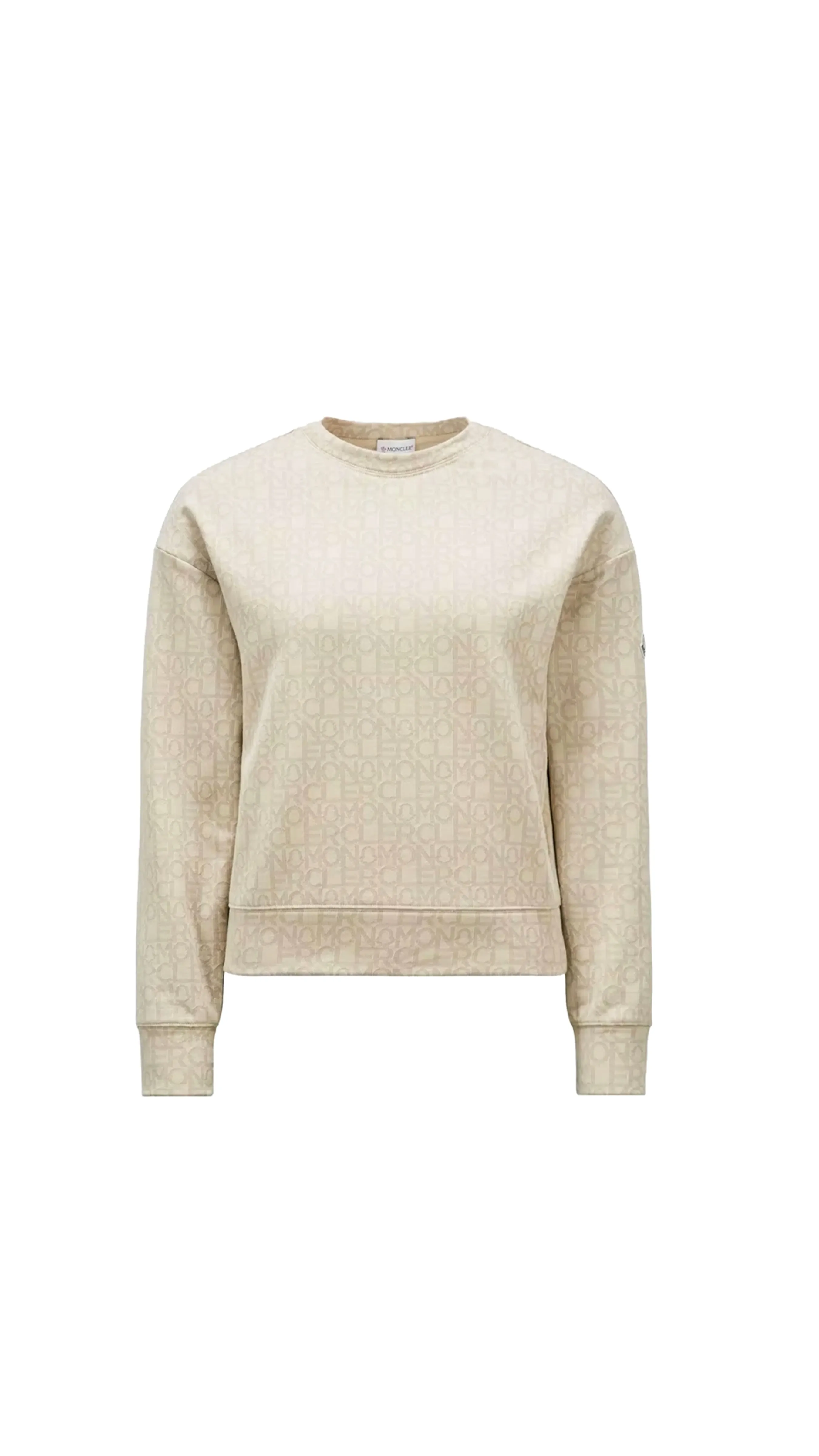 Monogram Jacquard Sweatshirt - Beige