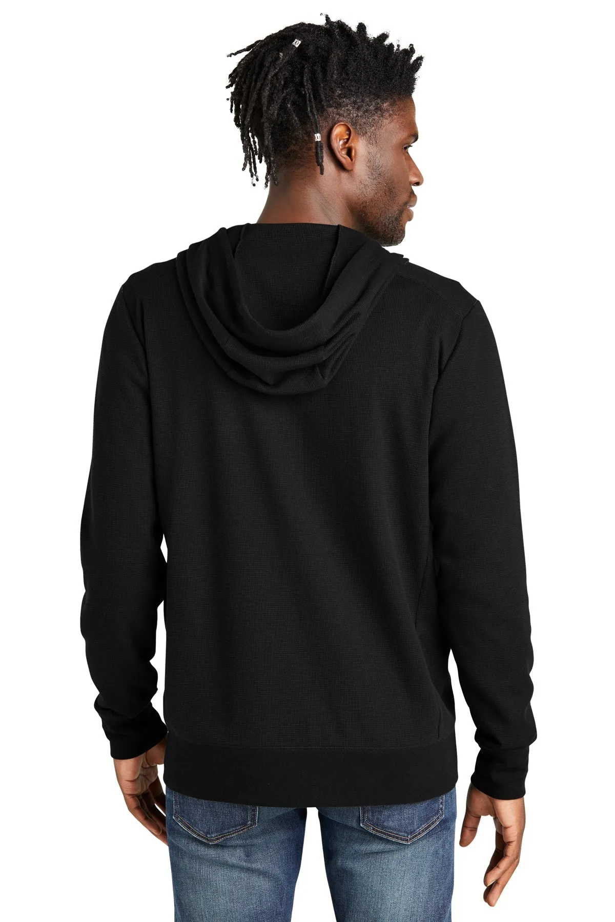 New Era Thermal Custom Zip Hoodies, Black