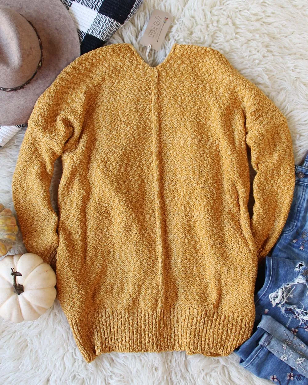 Nubby + Mustard Sweater