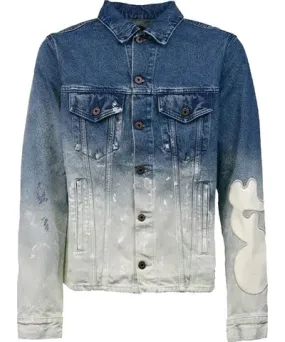 Off-White Melt jeans jacket degrade wash