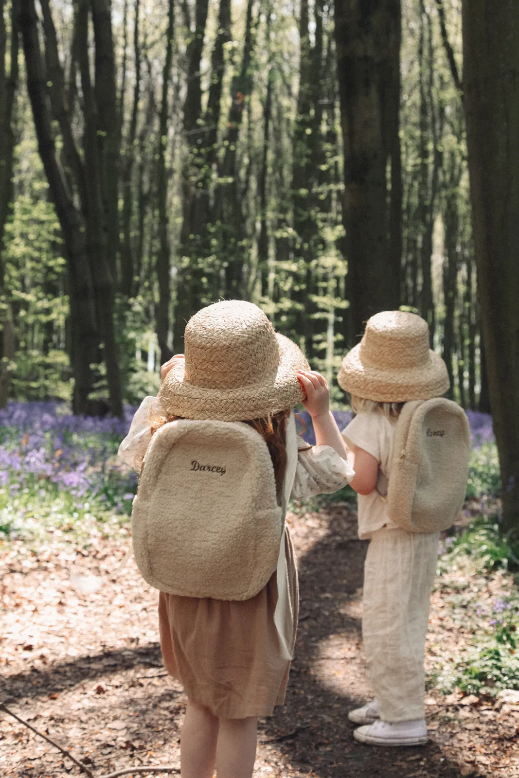 Personalised Natural Boucle Teddy Backpack