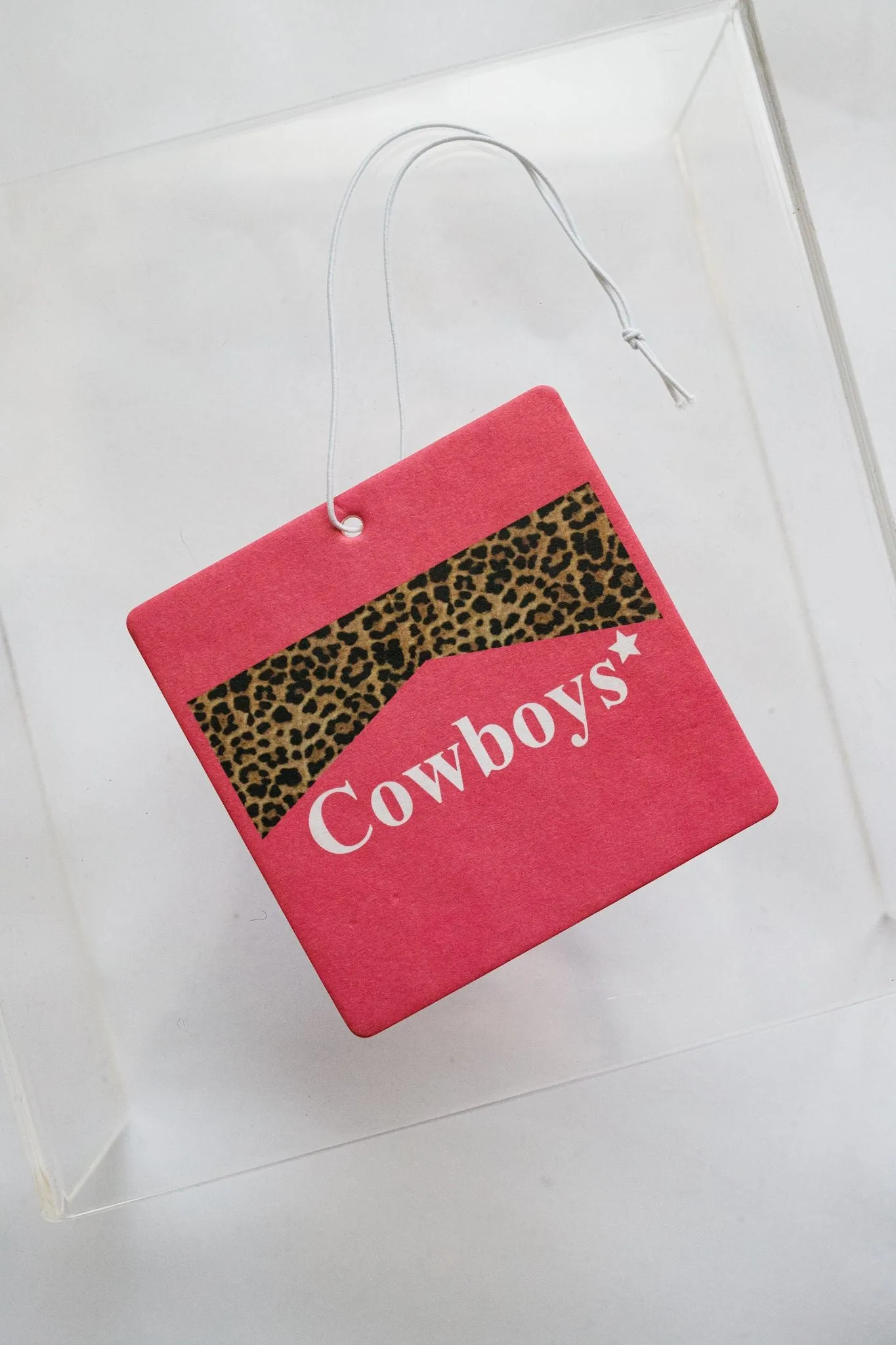 Pink Cowboys Air Freshener Single