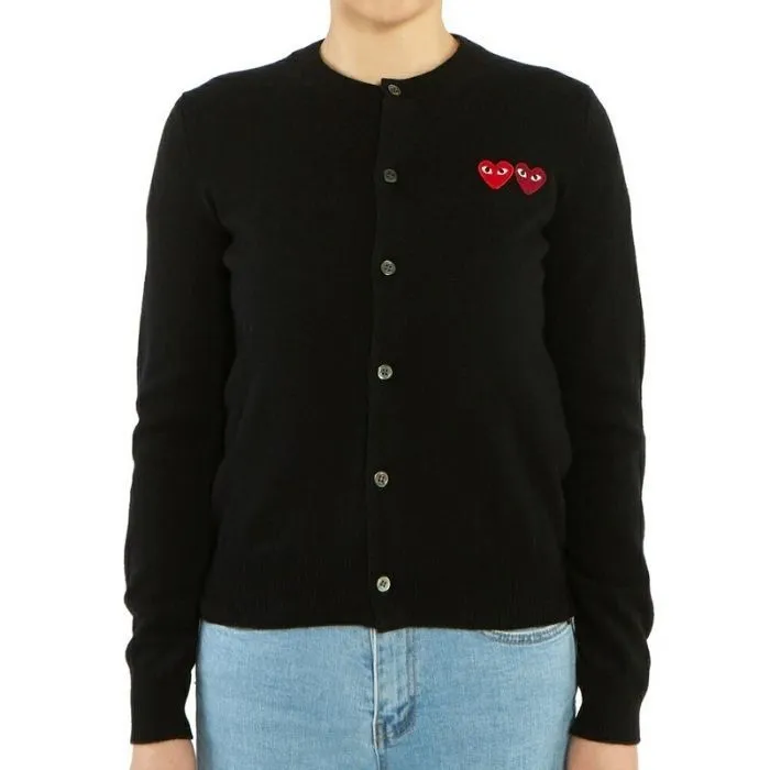 PLAY COMME des GARCONS  |Casual Style Unisex Wool Long Sleeves Plain Office Style