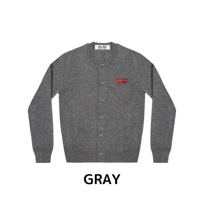 PLAY COMME des GARCONS  |Casual Style Unisex Wool Long Sleeves Plain Office Style