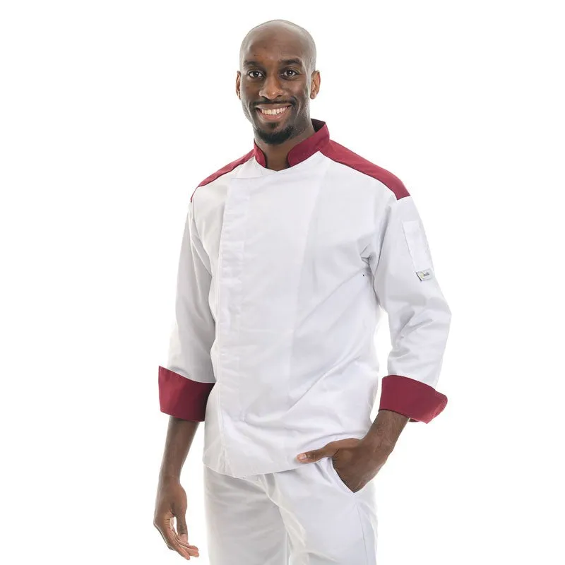 Red Master Chef Coat - Short Sleeve - MANELLI