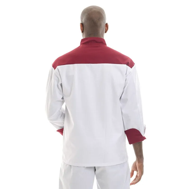 Red Master Chef Coat - Short Sleeve - MANELLI