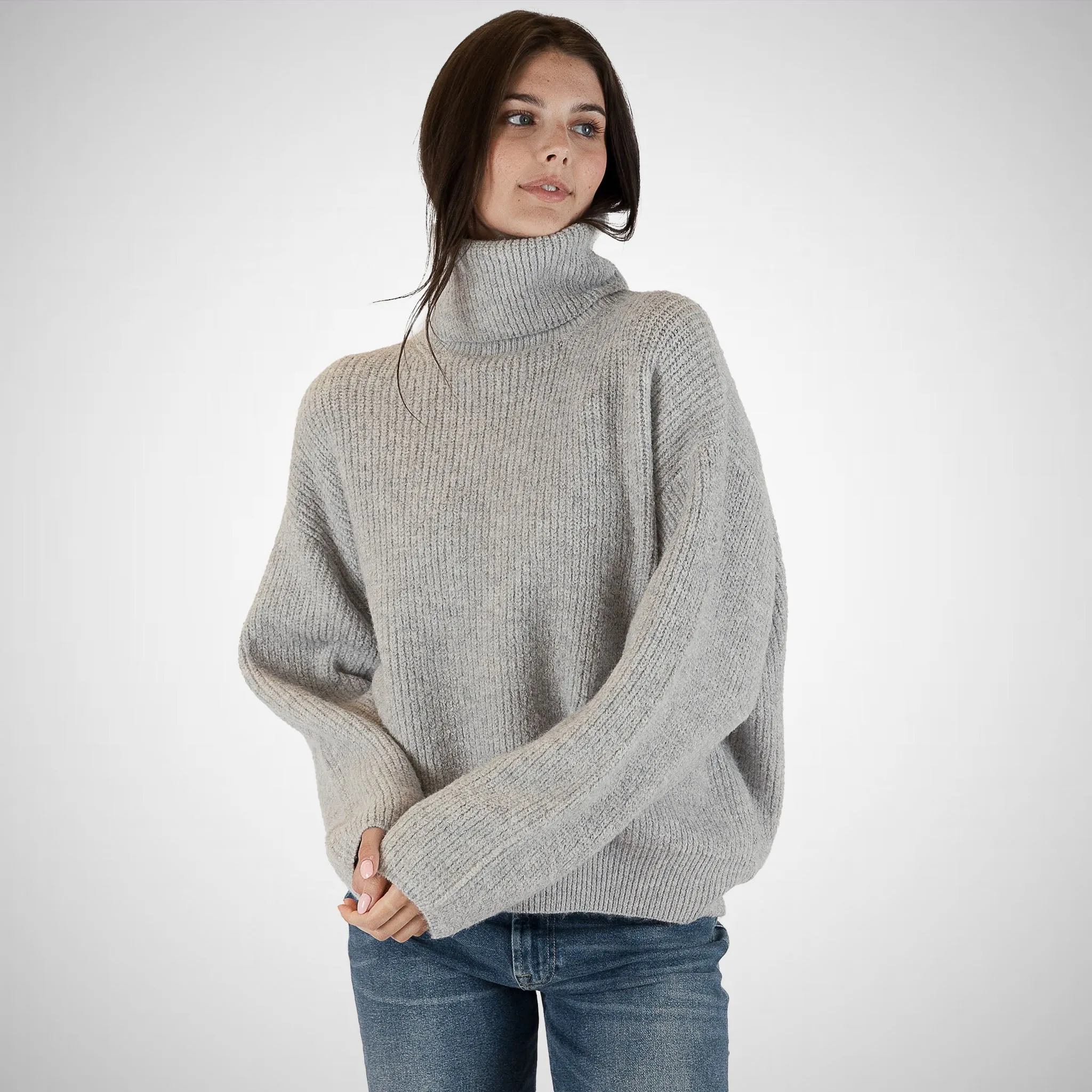 Ribbed Mockneck Sweater (2 colors)