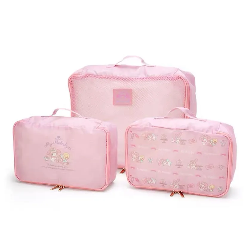 sanrio style luggage packing organizers clothings