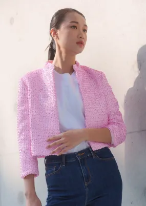 Sequinned Tang Jacket (Bubble Pink)