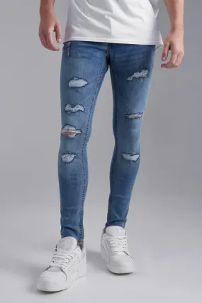 Skinny Stretch Ripped Jeans