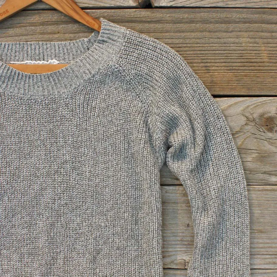 Skyline Lace Sweater in Ash