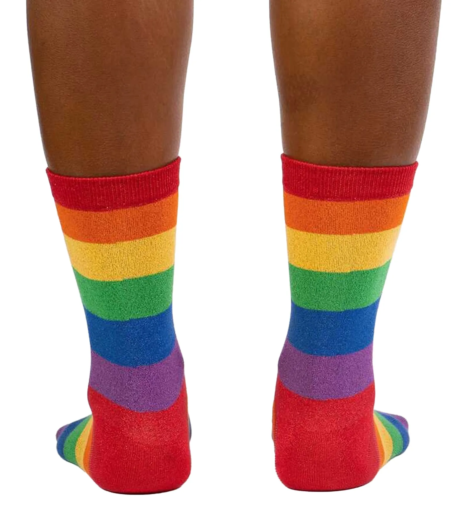 SOCK it to me Women's Crew Socks (Prints) - Radiant Rainbow