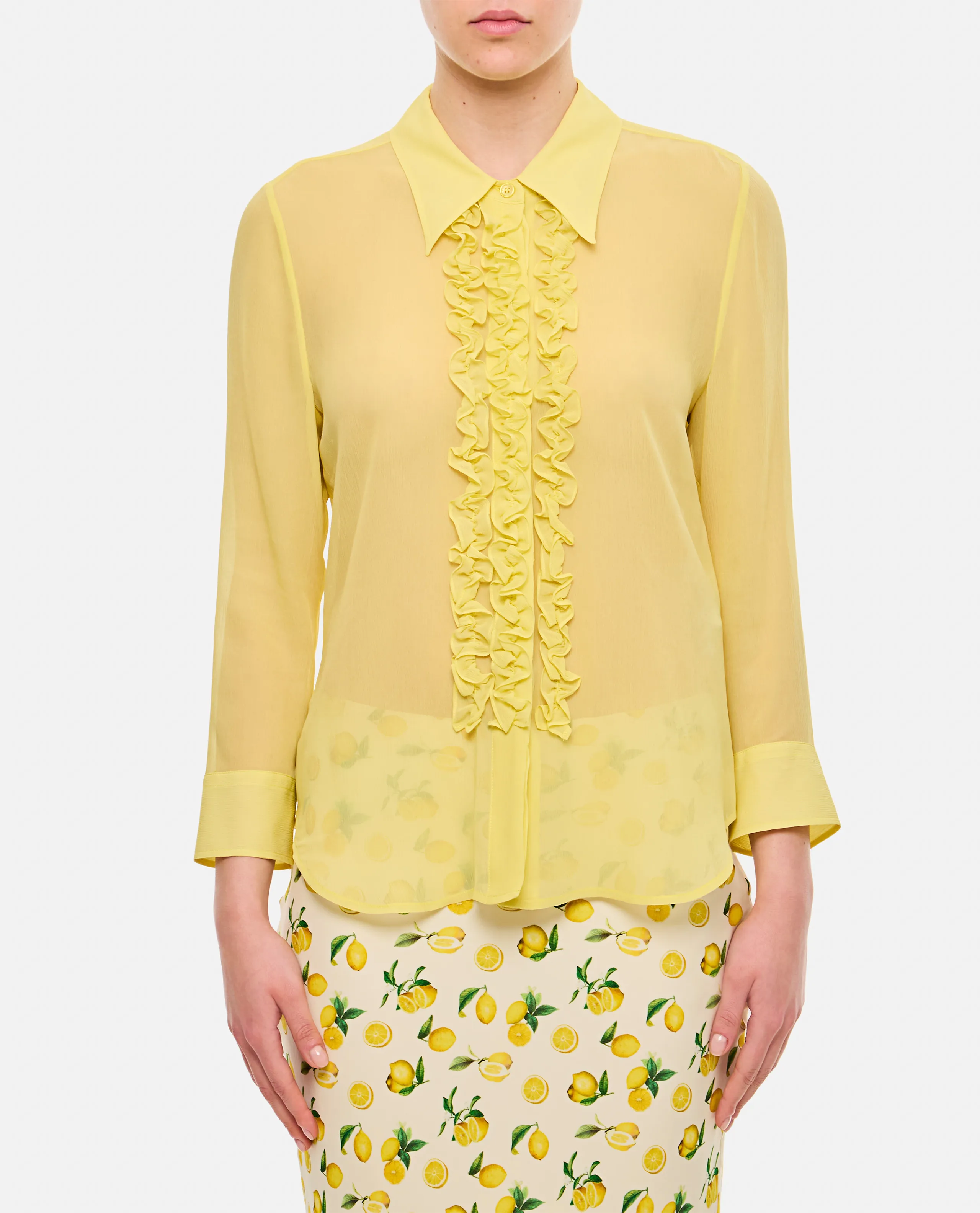 Stella McCartney  |Casual Style Silk Long Sleeves Plain Party Style