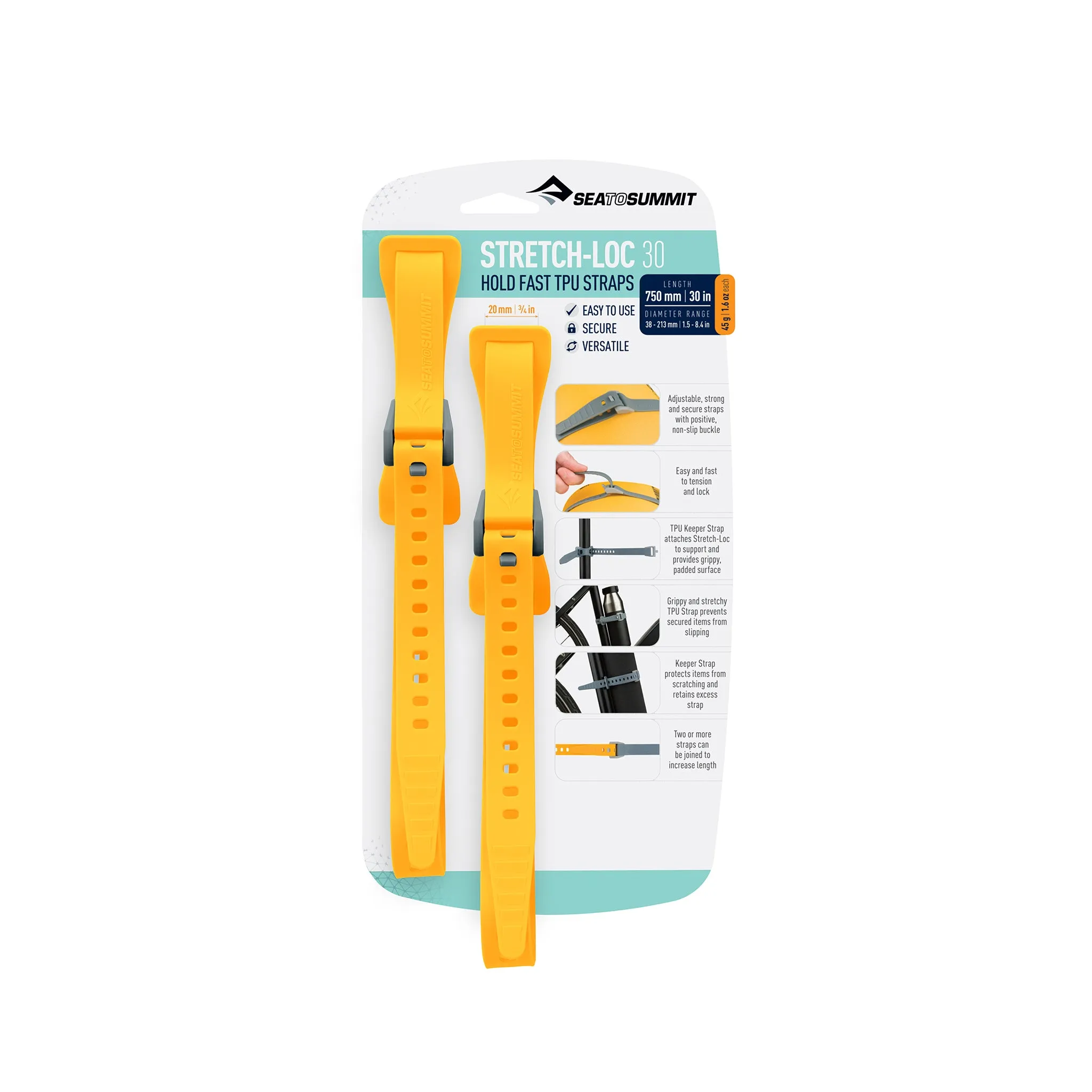 Stretch-Loc TPU Straps (2 Pack)