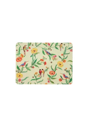 Summer Birds 4 Pack Cork Back Table Mat