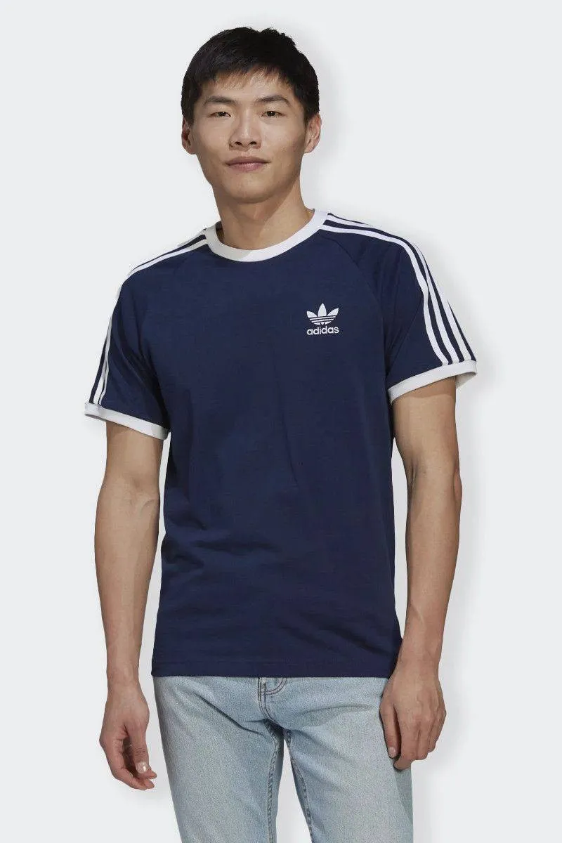 T-SHIRT 3 STRIPES SPORTIVA BLU