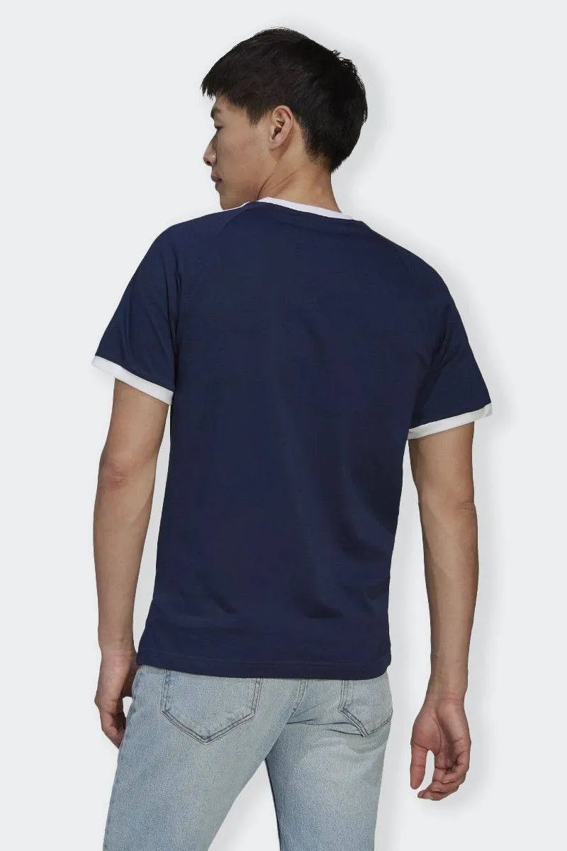 T-SHIRT 3 STRIPES SPORTIVA BLU