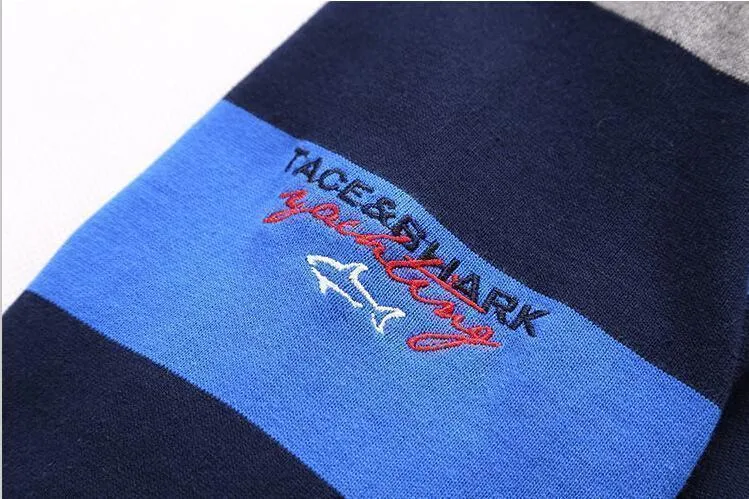 Tace & Shark Brand Polo Shirts Long Sleeves T-Shirt