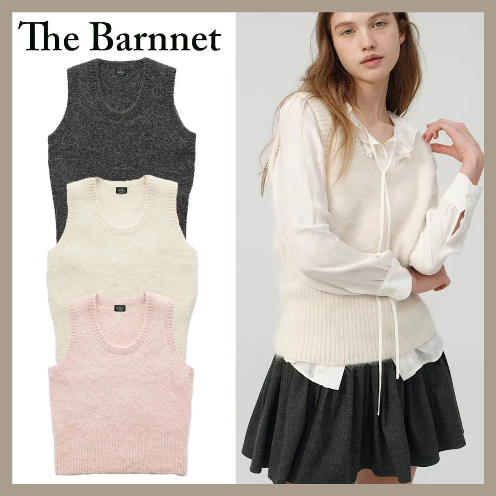 The Barnnet  |Casual Style Nylon U-Neck Plain Office Style Formal Style