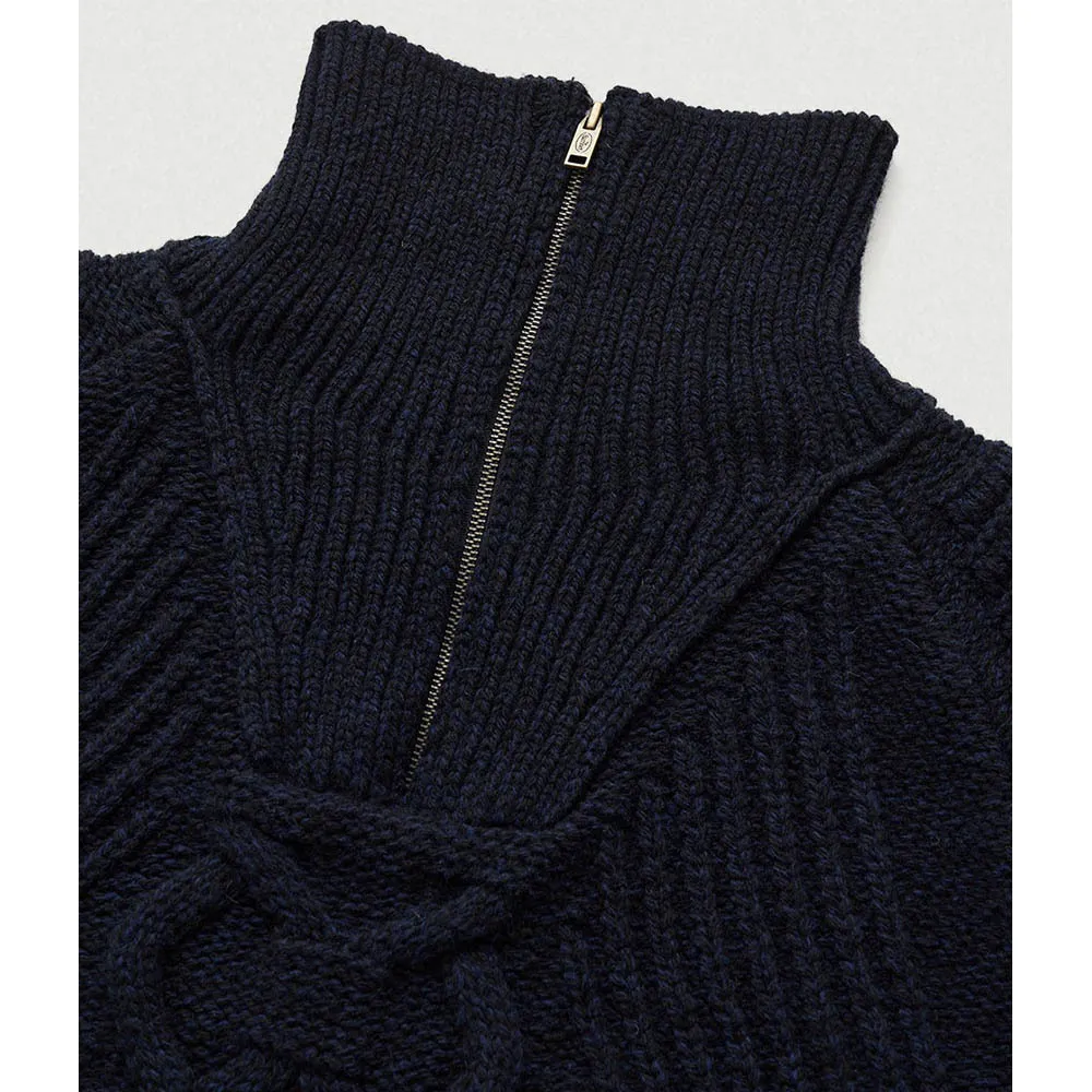 The Barnnet  |Casual Style Unisex Wool Rib Street Style Long Sleeves Plain