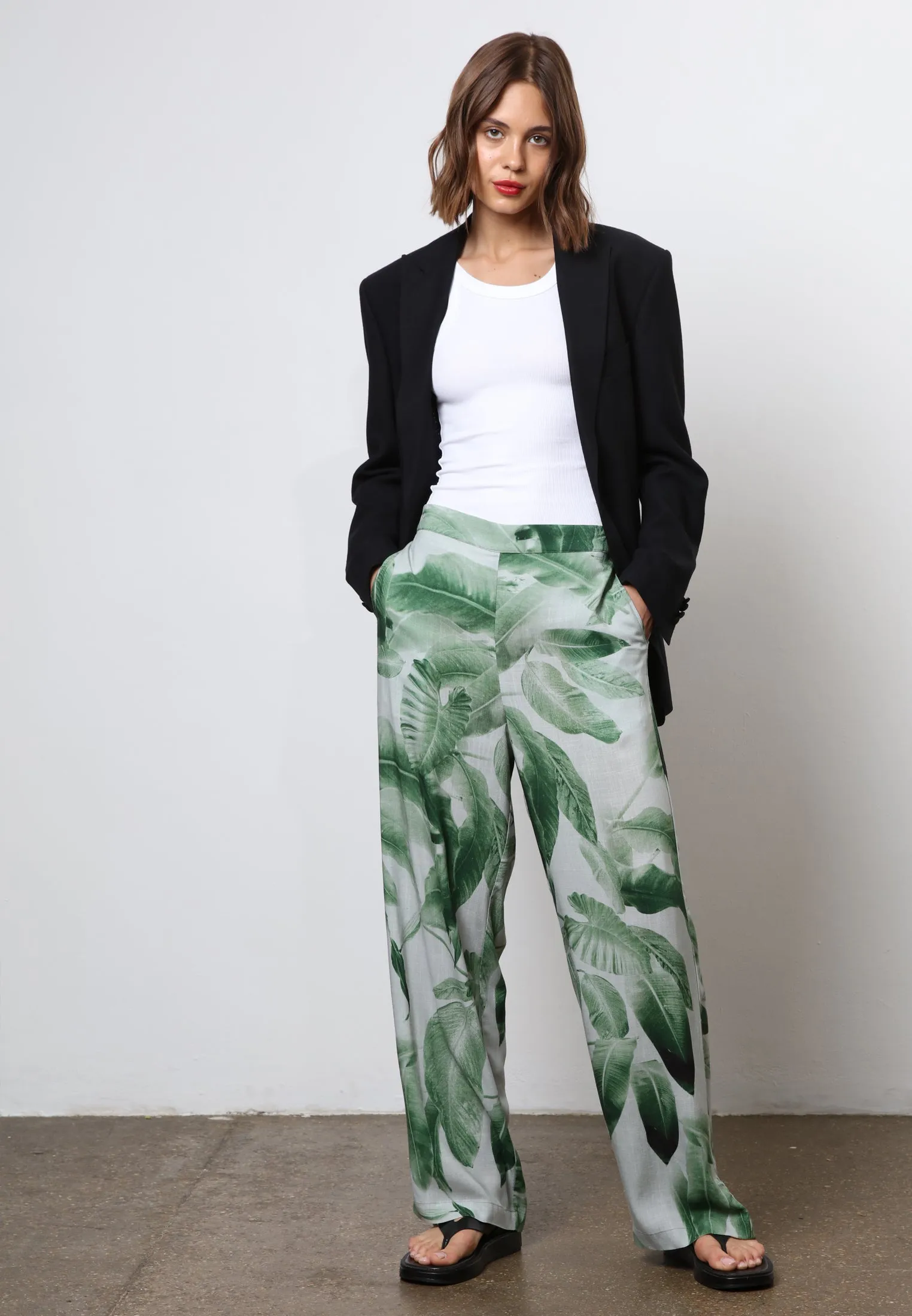 TIME TROUSERS BOTANIC GREEN