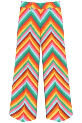 Valentino Striped Wide-Leg Pants