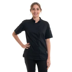 Women's Black Cooking Coat Cadix- ROBUR