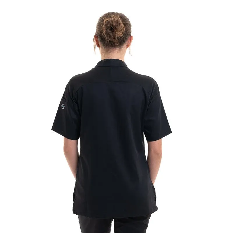 Women's Black Cooking Coat Cadix- ROBUR