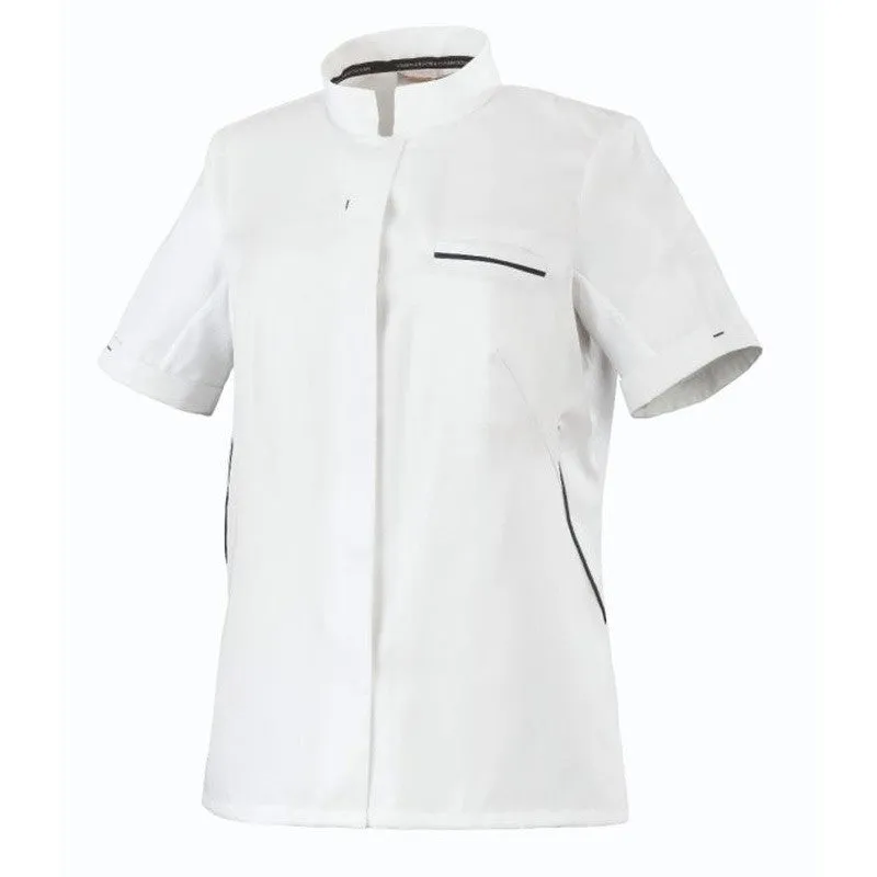 Women's Long sleeve White Kitchen Coat ESCALE - ROBUR