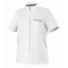 Women's Short Sleeve White Kitchen Coat ESCALE- ROBUR