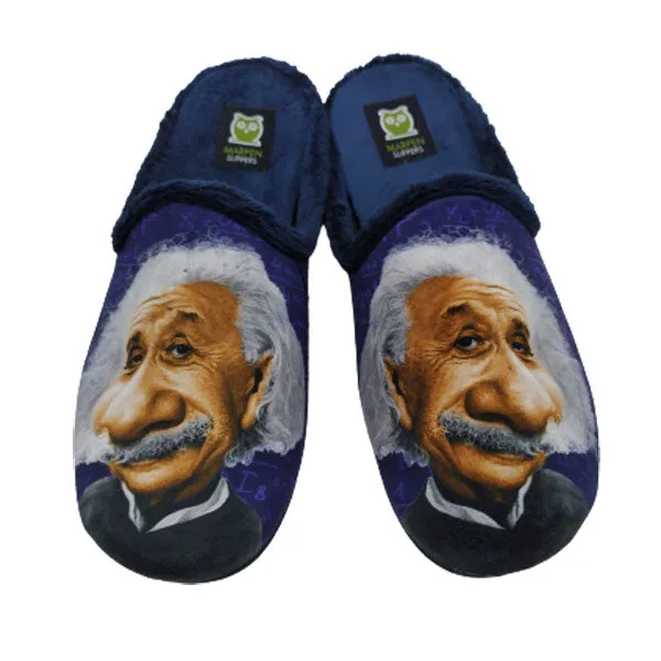 Zapatilla de casa caricatura de Einstein por Marpen